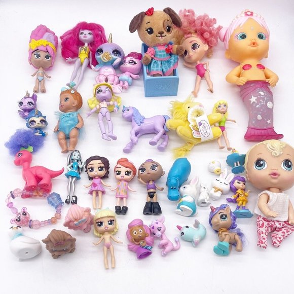 Doll Mini Figures Girls Toy Box Lot 30+ pieces Tiny Tukkins Baby Alive Unicorn - Picture 12 of 15